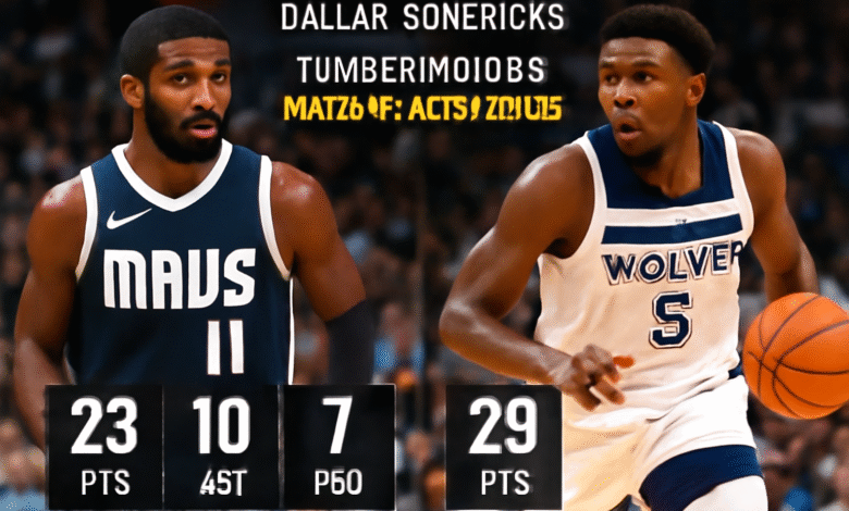 Dallas Mavericks vs Timberwolves Match Player Stats