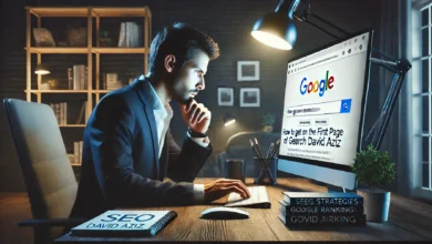 How to Get on the First Page of Google Search David Aziz