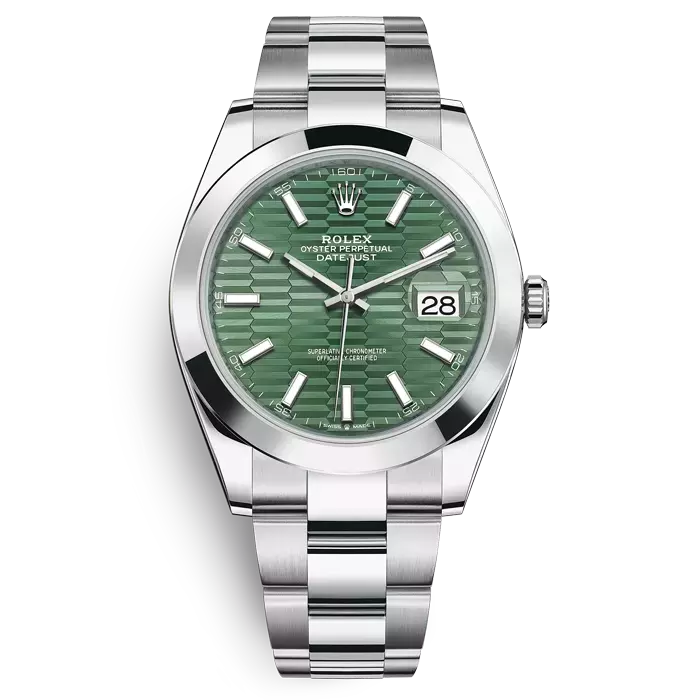 Rolex-Datejust-41-with-Green-Motif-Dial