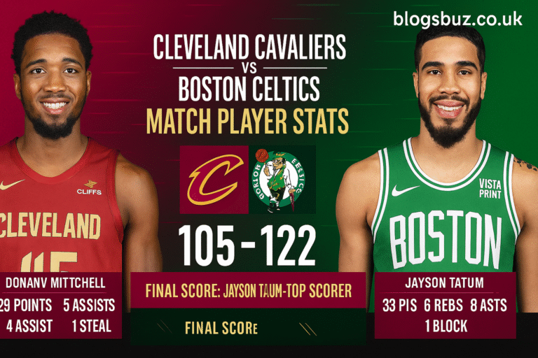 Cleveland Cavaliers vs Boston Celtics Match Player Stats