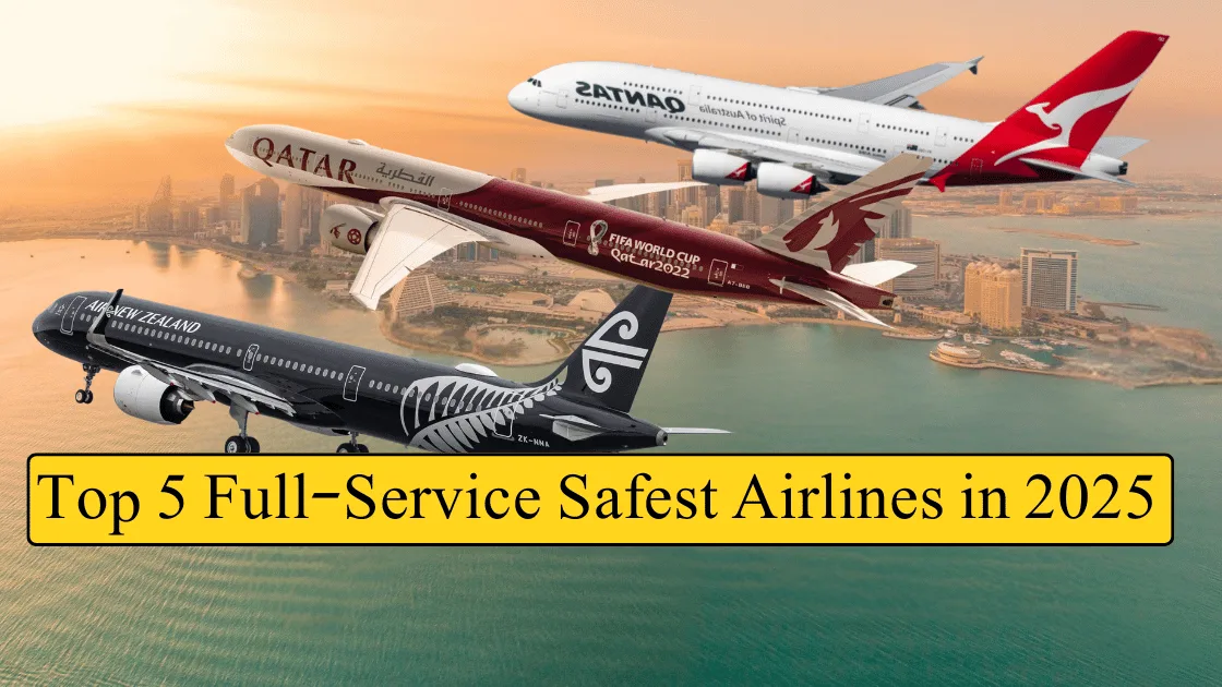 Top 5 Full Service Safest Airlines in 2025