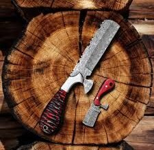 Damascus pocket knife