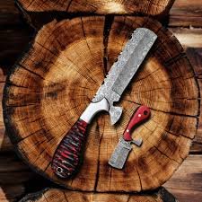 Damascus pocket knife