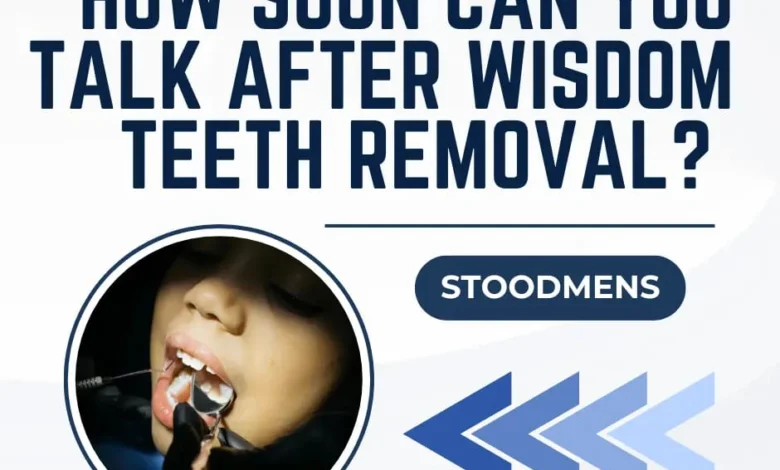 How soon can you talk after wisdom teeth removal in Dubai
