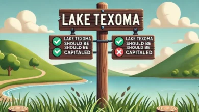 Lake Texoma Should Be Capitalized