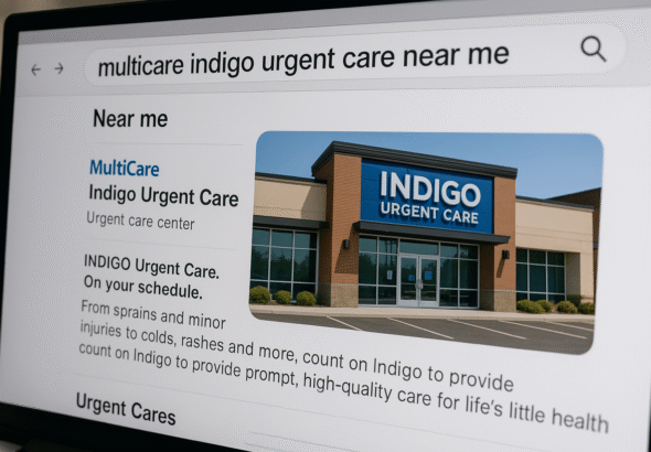 multicare indigo urgent care near me