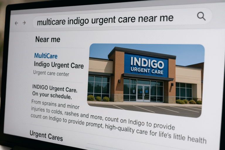 multicare indigo urgent care near me